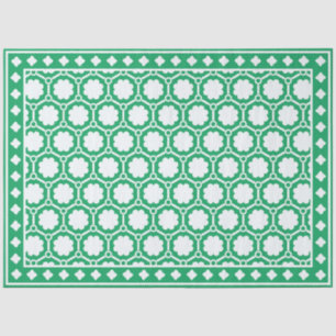 Bright Green Modern Bone Inlay Decoupage Paper