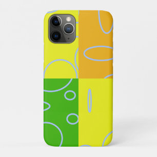 Bright Green Orange Yellow Light Blue Loop iPhone 11 Pro Case
