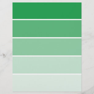 Bright Green Paint Samples