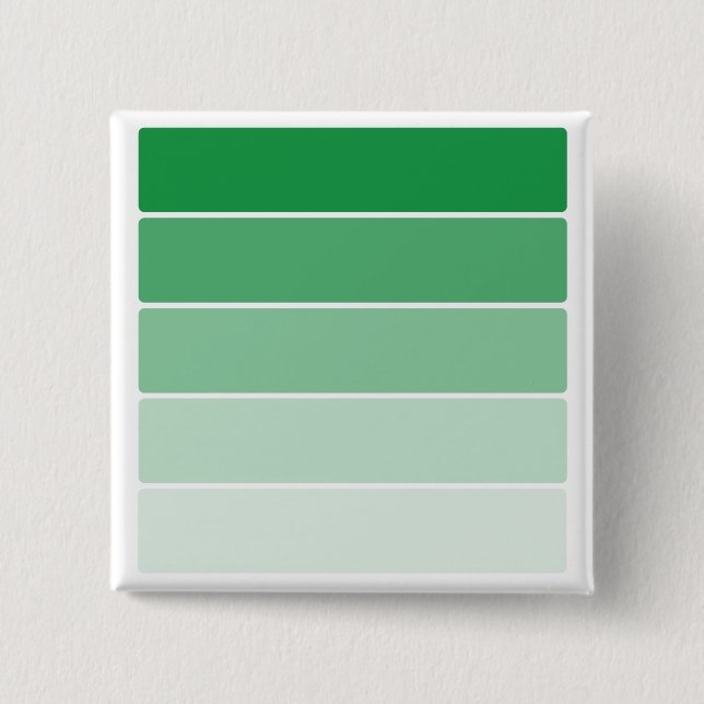 Bright Green Paint Samples 2 Inch Square Button (Front)
