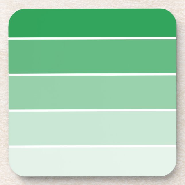 Bright Green Paint Samples Coaster (Front)