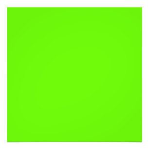 Bright green (solid color)  photo print