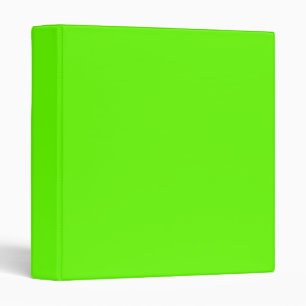 Bright green (solid colour) binder