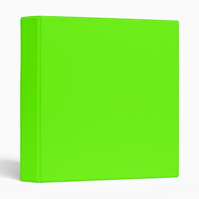 Bright green (solid colour)  binder (Front/Spine)