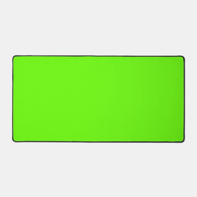 Bright green (solid colour)  desk mat (Front)