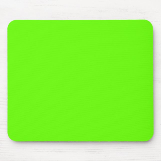 Bright green (solid colour)  mouse pad (Front)