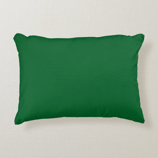 Bright Green solid colour plain pillow (Front)