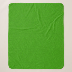 Bright green textured surface swirling pattern sherpa blanket