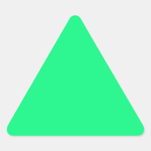 Bright Green Triangle Sticker