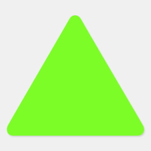 Bright Green Triangle Sticker