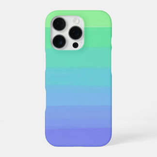 Bright Greens and Blues Gradient iPhone 16 Pro Case