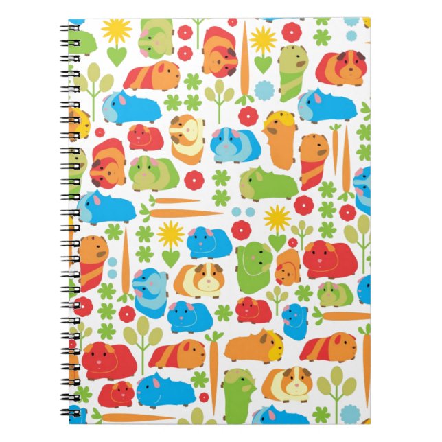 Bright Guinea Pig Patch Notebook (Front)