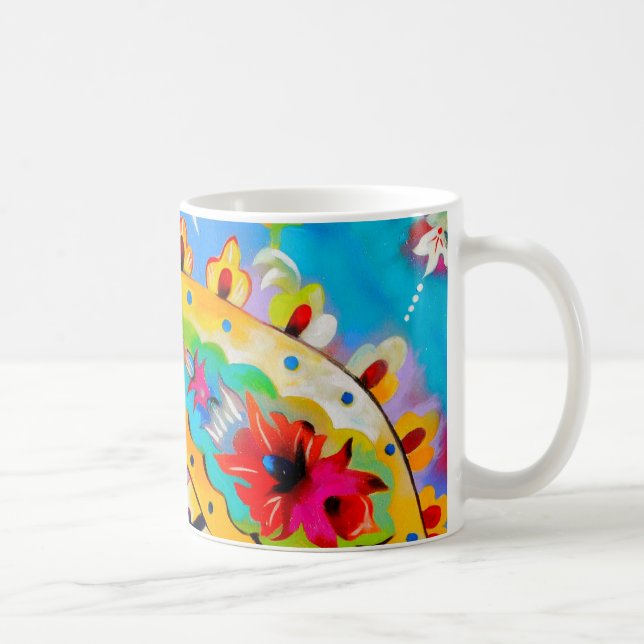 bright gypsy patterned paisley mug (Right)