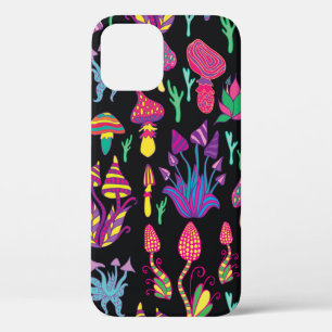 Bright,hallucinogenic,decorative,fantastic mushroo iPhone 12 case