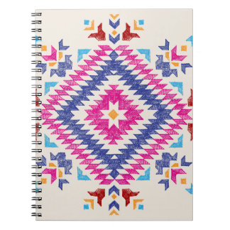 Bright Hand-Drawn Tribal Design Element. Notebook