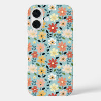 Bright Hand Drawn Wildflower Meadow