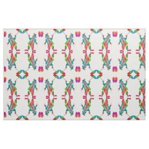 Bright Happy Clown Fabric