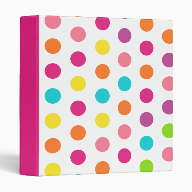 Bright Happy Dots  Binder (Front/Spine)