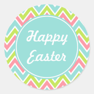 Bright Happy Easter Holiday Stickers