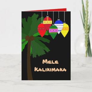 Bright Hawaiian Christmas Holiday Card