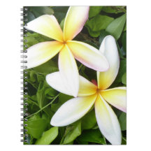 Bright Hawaiian Flowers Photo Spiral Notebook