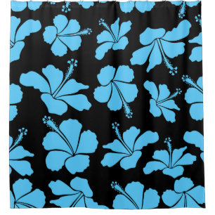 Bright hawaiian seamless pattern with tropical hib
