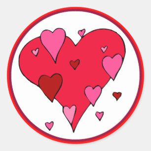 Bright Hearts Stickers