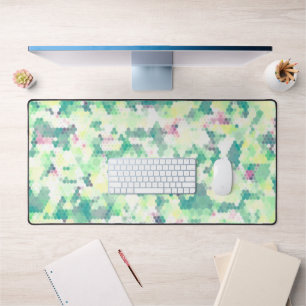 Bright Hexagon  Desk Mat