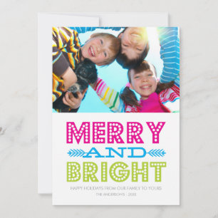 BRIGHT HOLIDAY HOLIDAY PHOTO CARD