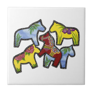 Bright Horses Tile