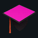 Bright Hot Pink Modern Graduation Cap Topper<br><div class="desc">Always trendy hot pink solid colour.</div>
