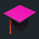 Bright Hot Pink Modern Graduation Cap Topper<br><div class="desc">Always trendy hot pink solid colour.</div>