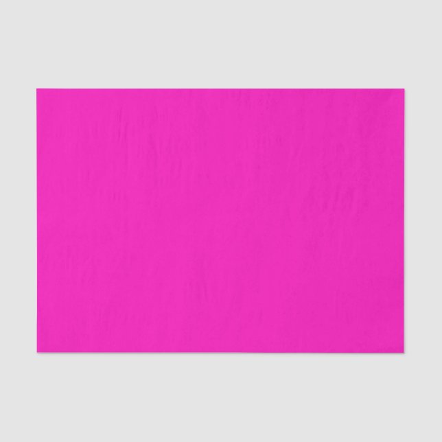 Bright Hot Pink Modern Tissue Paper (Front)