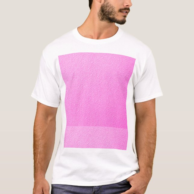 Bright Hot Pink Neon Trendy Colours T-Shirt (Front)