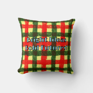 Bright Ideas Bold Futures! Throw Pillow