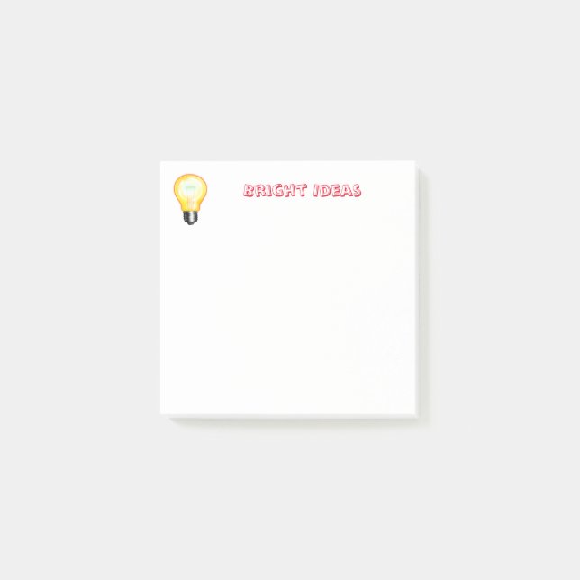 Bright Ideas Post It Notes (Front)