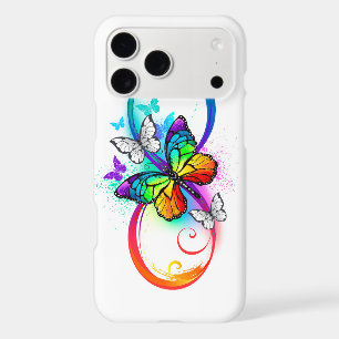 Bright infinity with rainbow butterfly