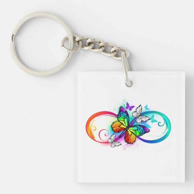 Bright infinity with rainbow butterfly (Devant)