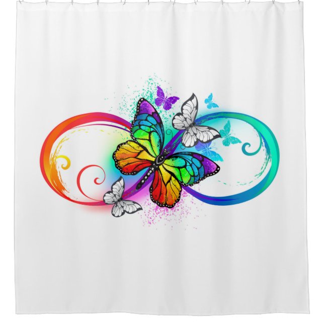 Bright infinity with rainbow butterfly (Front)
