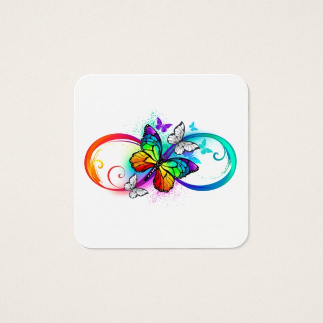 Bright infinity with rainbow butterfly (Devant)
