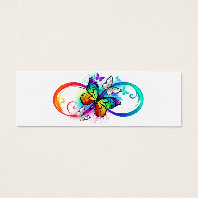 Bright infinity with rainbow butterfly (Front)