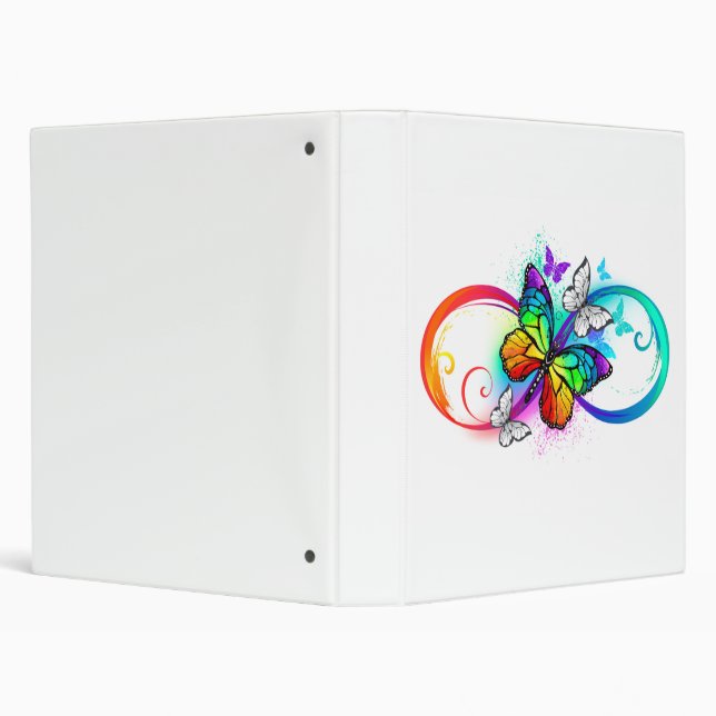Bright infinity with rainbow butterfly binder (Background)
