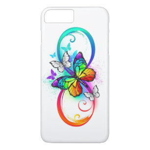 Bright infinity with rainbow butterfly Case-Mate iPhone case