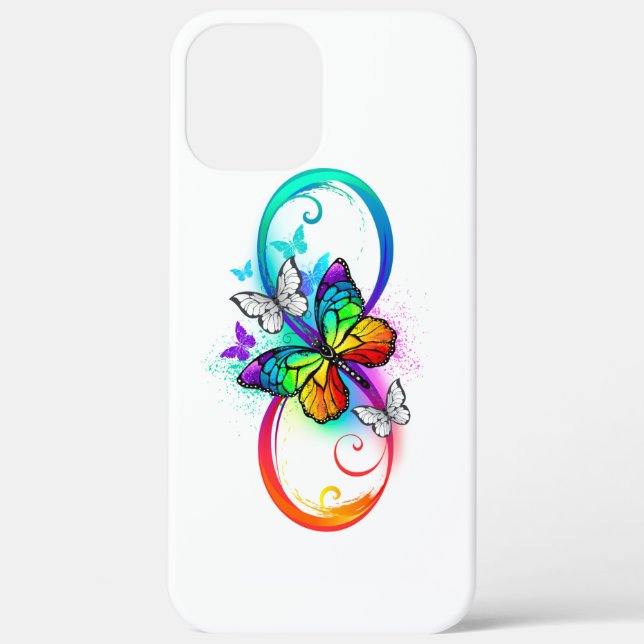 Bright infinity with rainbow butterfly Case-Mate iPhone case (Back)