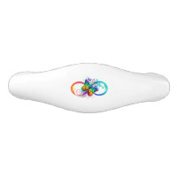 Bright infinity with rainbow butterfly
