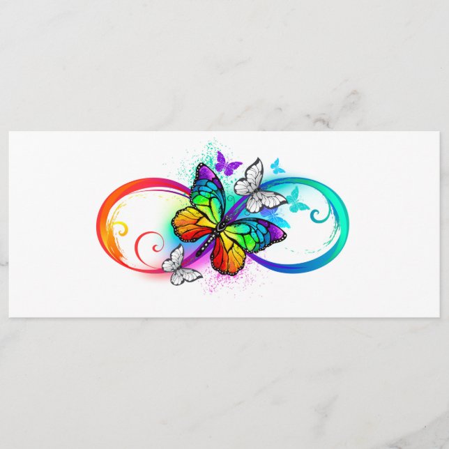 Bright infinity with rainbow butterfly program (Front)