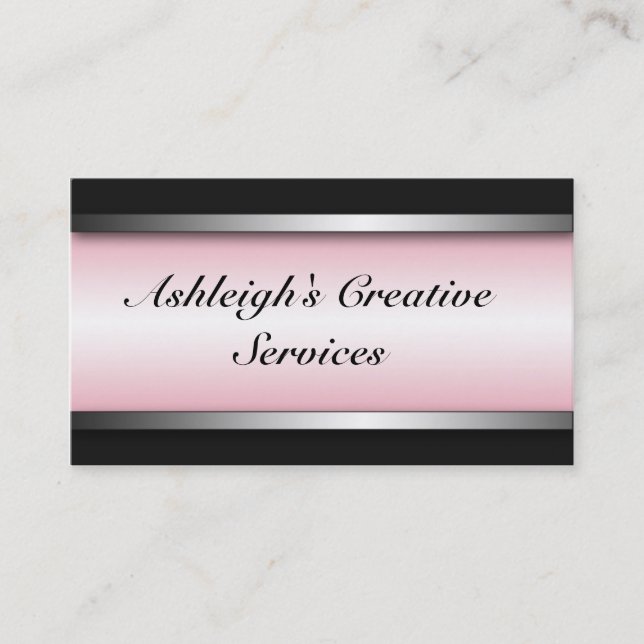 Bright Insiders Pink Business Cards (Front)