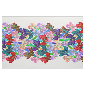 Bright Iris Large Panel Fabric