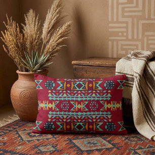 Bright Island Tribal Accent Pillow