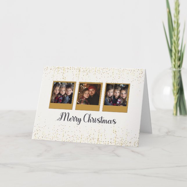 Bright Joy Christmas Photo Card (Front)